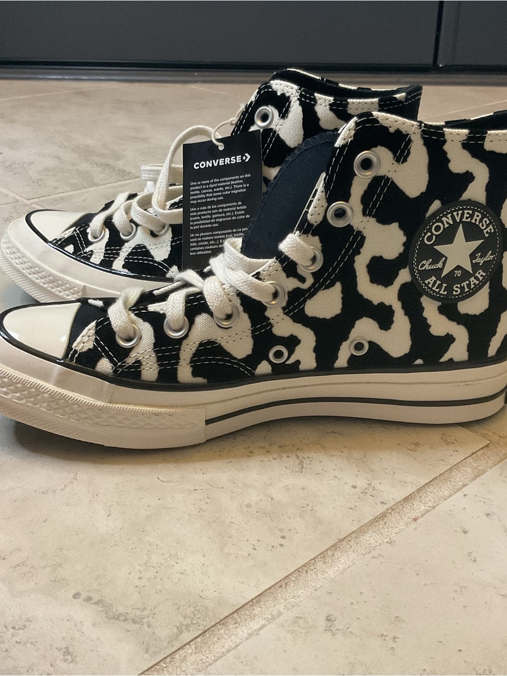 Converse Chuck 70 High Leopard Remix Sneakers unisex 8 W, 6M